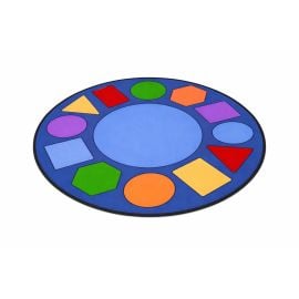 Edu Fun - Geometric Round  Carpet - 200 cm -  RTS-CPR120 - Toysuae.com