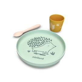Miniland - Silicone Meal Set - Brown -  89639 - Toysuae.com