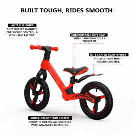 Ford Mustang - Kids Sporty Lightweight Zoomer Bike - Red