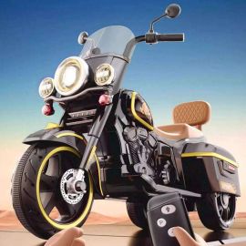 Gambol - 12V Electric Ride-On Bike  with 3 Wheel Battery-Powered - Black
