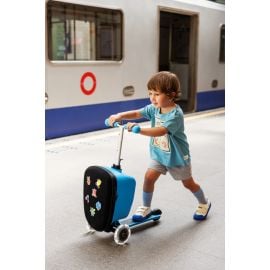 Micro - Luggage Scooter Junior Patch & Play - Blue