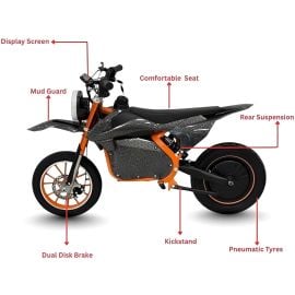 Gambol - 36V 7.8AH Electric Dirt Bike - Black