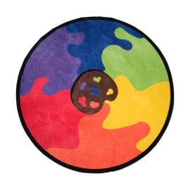 Edu Fun - Puzzle Round  Carpet - 200 cm -  RTS-CPR130 - Toysuae.com