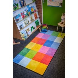 Edu Fun - Rainbow mosaic  Carpet 183 x 274cm