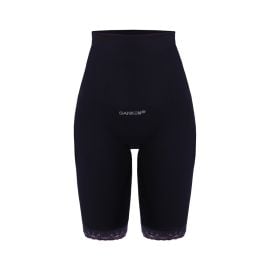 Sankom - Patent Short Shaper with Lace - Black - S/M