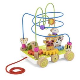 Viga toys - Pull Along with Wire Beads and Turning Gears