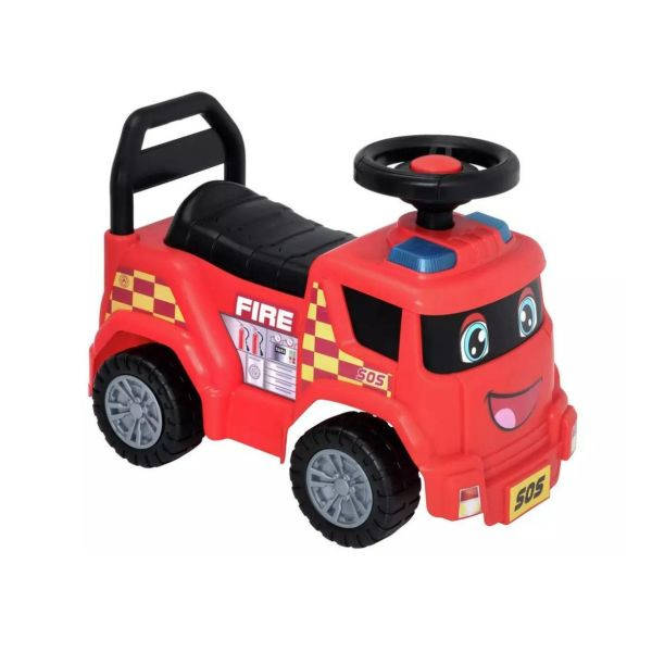 Evo - Fire Engine Foot to Floor Ride on - Red/Black
