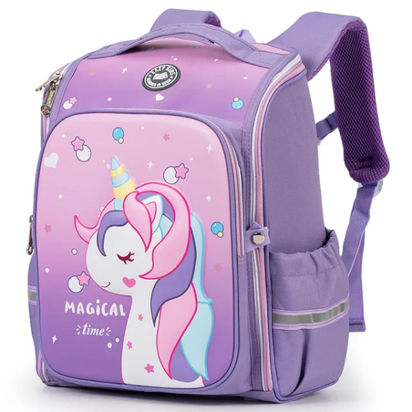 Eazy Kids - Magical Unicorn School Backpack - 16-Inch - Pink