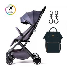 Teknum - Travel Lite Stroller + Sunveno Diaper Black Bag