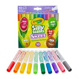 10Ct Silly Scents Sweet Markers Broad Line Washable