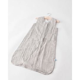 Cotton Muslin Sleep Bag Medium - Grey Stripe