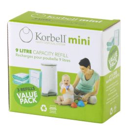 Korbell Mini Nappy Bin 3 Pack Refill