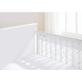 BreathableBaby Airflow 2 Sided Cot Mesh Liner - Marabou Print