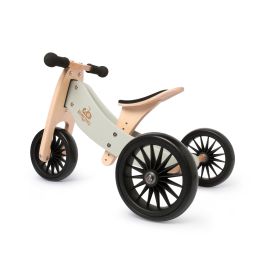 Kinderfeets-2-in-1 Tiny Tot PLUS Tricycle & Balance Bike - Silver Sage