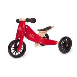 Kinderfeets- 2-in-1 Tiny Tot Tricycle & Balance Bike - Cherry Red