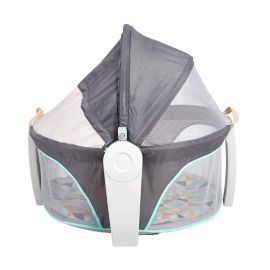 Baby Bassinet Sleeping Bed 4 In 1 For Infant Boys Girls - Grey