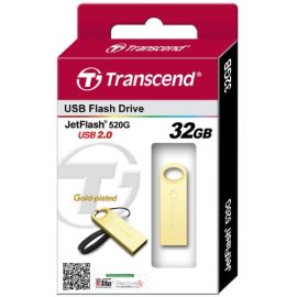 Transcend USB Drive Jetflash 520G Gold - 32Gb