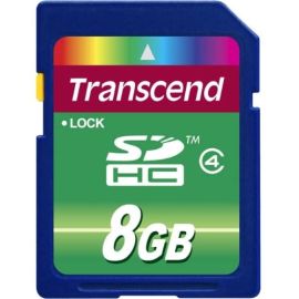 Transcend TS8GSDHC4 SECURE DIGITAL, 8GB SDHC CLASS 4