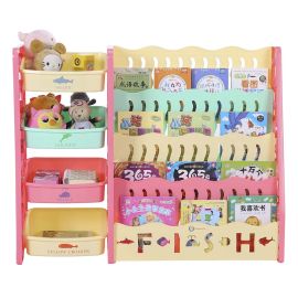 Mini Panda - Book Barn and Toy Storage - Pink