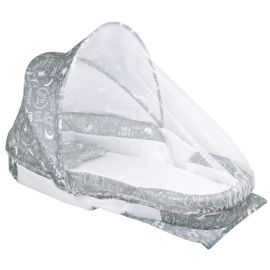 Baby Bassinet Portable Sleeping Bed with mosquito net For Infant Boys Girls - Grey