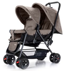 Teknum - Double Baby Stroller - Khaki