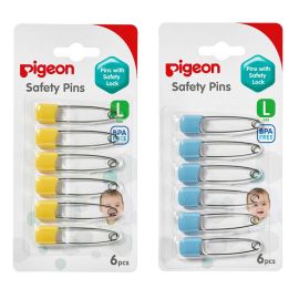 Pigeon - Safety Pins Large 6pc/Card
