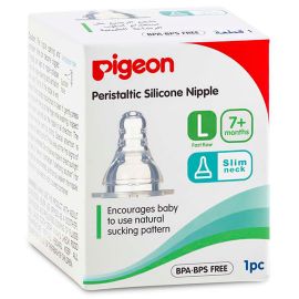 Pigeon - Peristaltic Nipple (L) 1pc Box
