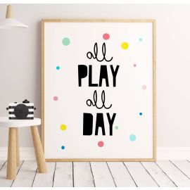 All Play All Day Wall Art Print