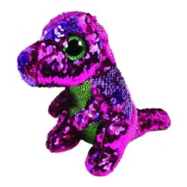 TY  Boos Flippable Dino Stompy Reg 6In