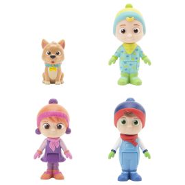 Cocomelon - Set of 4 Family Figure Winter Theme Pack