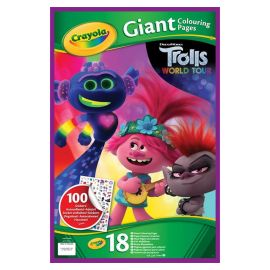 Crayola - 18 Page Giant Coloring Pages - Trolls World Tour