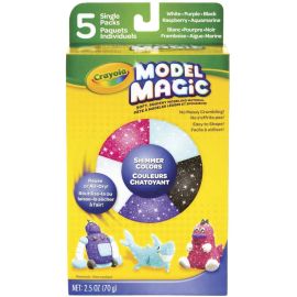 Crayola Model Magic, 5 Shimmer, 0.5, Gift for Kids, 5 oz, Assorted Color 