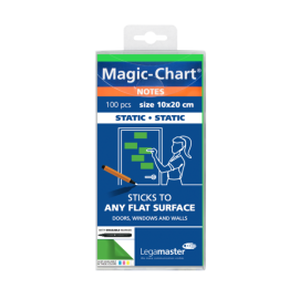 Magic-Chart notes 10x20cm green 100pcs
