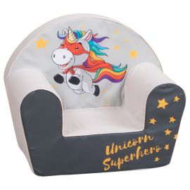 Delsit - Arm Chair Unicorn Super Hero - Grey