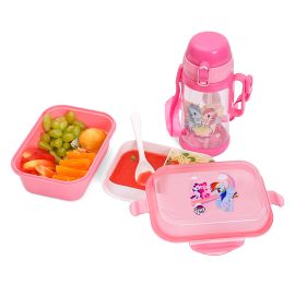 Eazy Kids - Pony Bento Lunch Box w/t Spoon - Fun