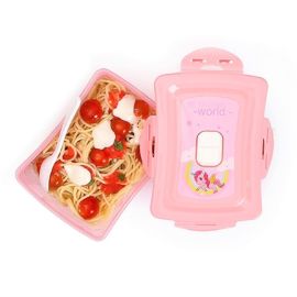 Eazy Kids Bento Lunch Box with Fork & Spoon - Unicorn Pink