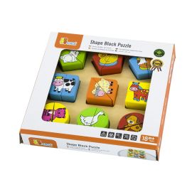 Shape Block Puzzle - Farm Animals