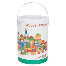 Lelin - Wooden Blocks - 100pcs