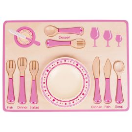 Lelin - Dinner Place Setting - Pink