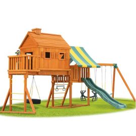 Eastern Jungle Gym - Fantasy Tree House With Slides & Tents