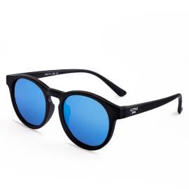 Flexible Sunglasses - Matte Black Mirrored + Case