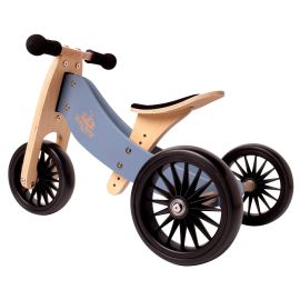Kinderfeets - 2-in-1 Tiny Tot Tricycle & Bike - Slate Blue