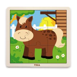 9 pcs Wooden Puzzle - Horse