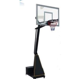 Gambol - Commercial Basketball Stand with Slanting pole - Clear