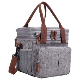 Little Story - Insulated Lunch/Bottle Bag - Grey