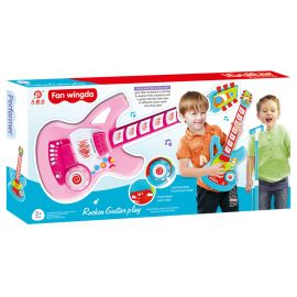 Fan Wingda Toys - Rocking Guitar Performer - Pink