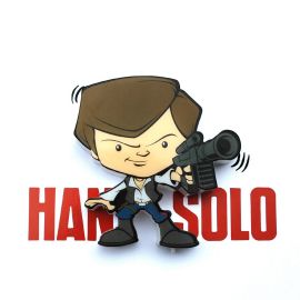 3D Star Wars Mini Han Solo Light