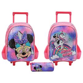 Disney - Minnie 2 Trolley 16" Bag & Pencil Case