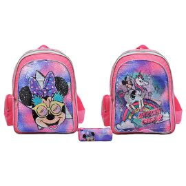 Disney - Minnie Believe In Love 18" 2 Backpack & Pencil Case