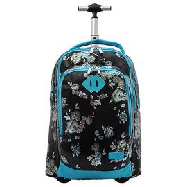 Fusion Artistic Rose Trolley Bag 20" - Black, Blue